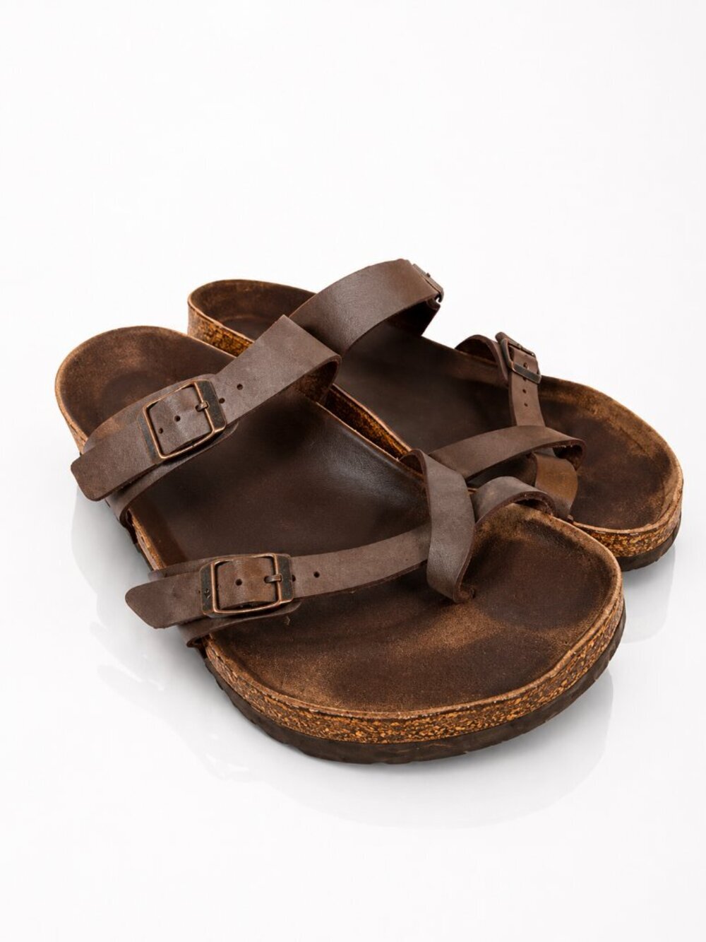 BIRKENSTOCK Mayari Leather Sandals Unisex Mocha Brown 41
